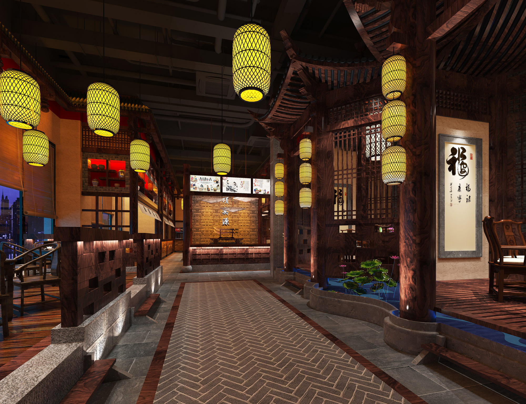 酒陽(yáng)蒸經(jīng)酒館裝修效果圖