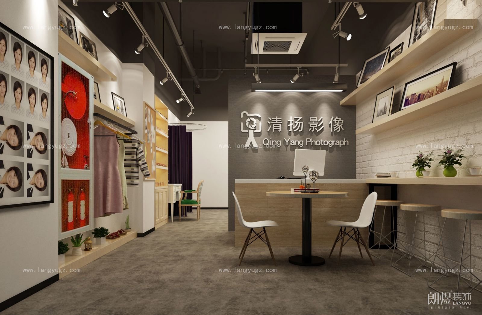 照相館門面內(nèi)部裝修效果圖