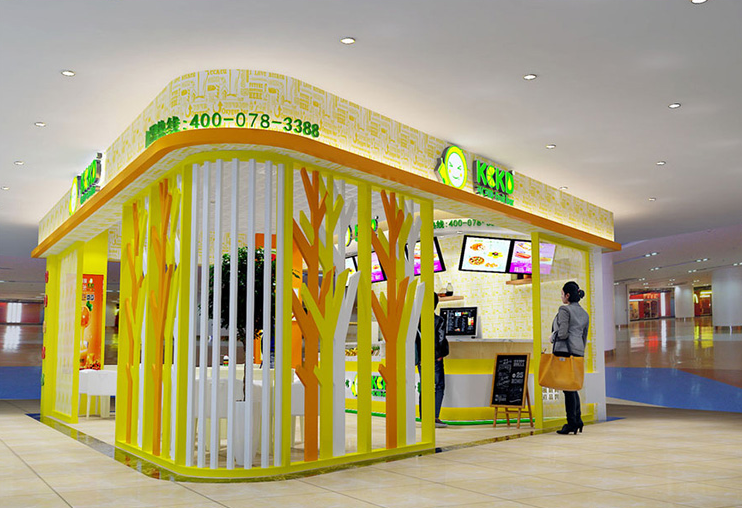 時尚女裝店鋪門頭設(shè)計圖片
