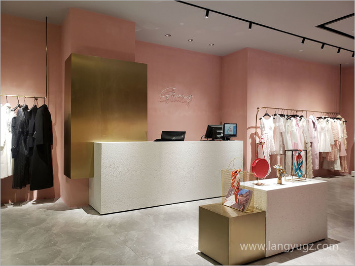 成都萬象城女裝店收銀臺(tái)設(shè)計(jì)效果圖