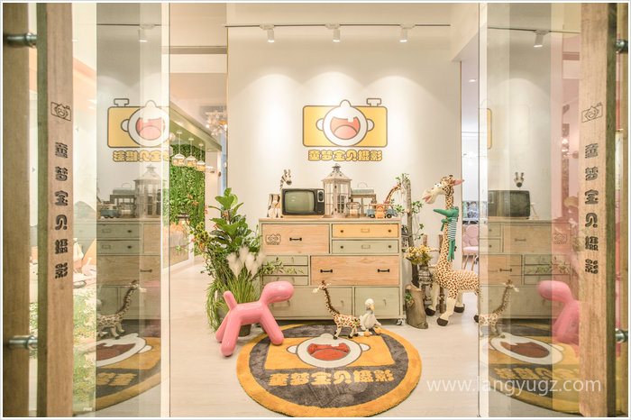 童夢(mèng)兒童攝影店門頭效果圖