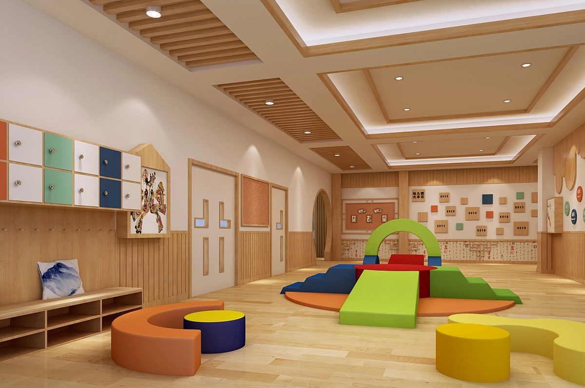 新中式風格幼兒園裝修設(shè)計效果圖