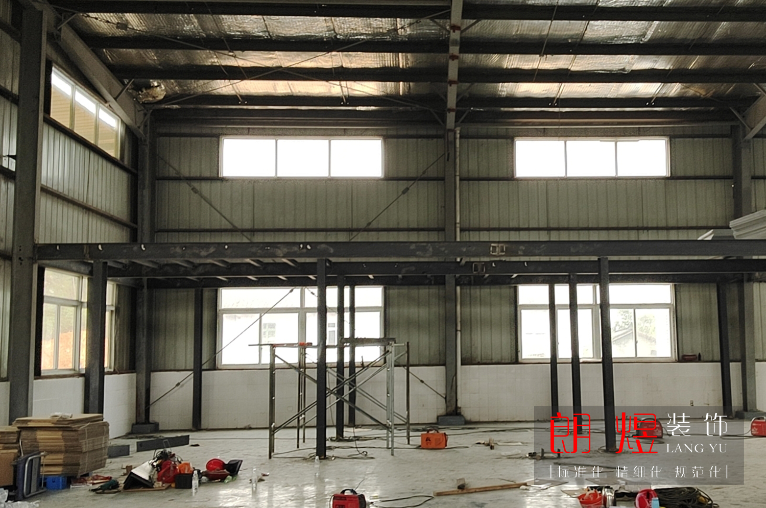 工廠鋼結構廠房裝修搭建施工（二）
